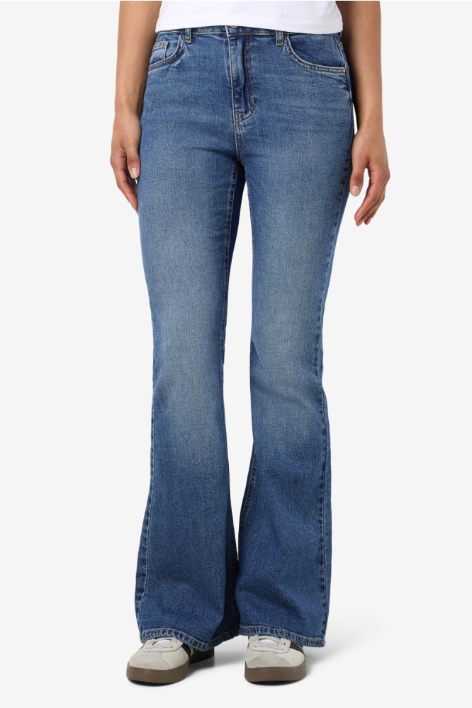 NMKAREEN HW FLARE LEG JEANS AZ436MB 27034386 MEDIUM BLUE DENIM